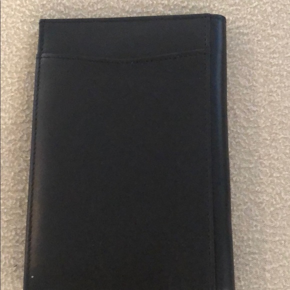NEW Black Calfskin Travelers Case - With Pockets - Picture 3 of 5